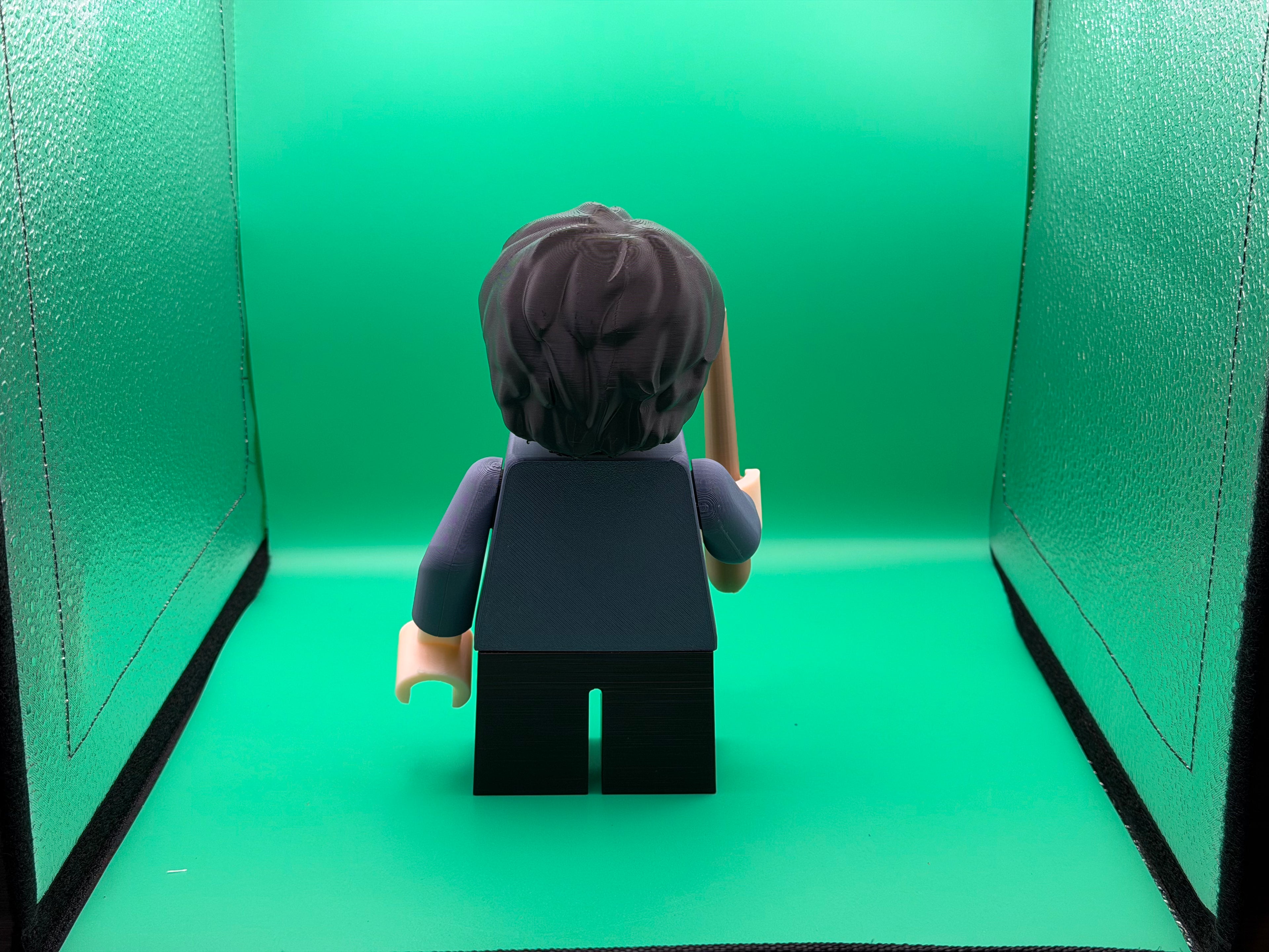 3D Printed Big Brick Harry Potter Figure – Wizard Collectible Toy | Block-Style Character Display | Fan Gift