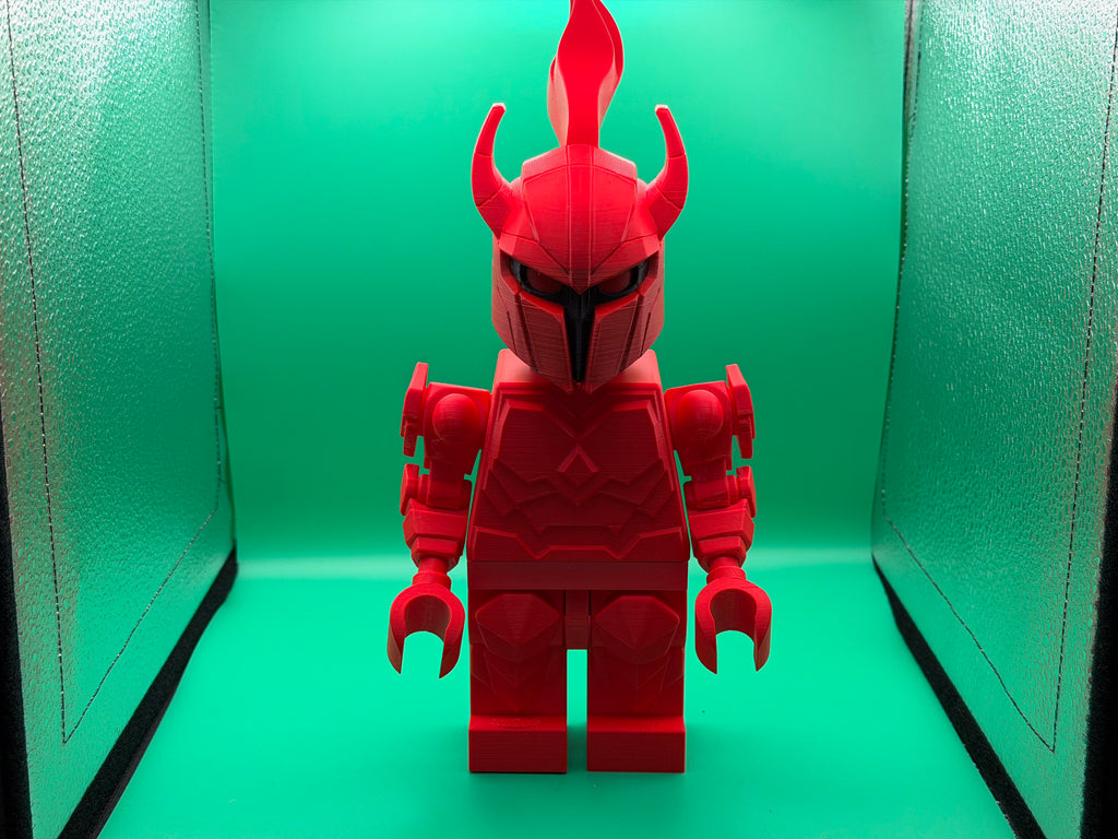 3D Printed Big Brick Igris Figure – Solo Leveling Inspired Knight Collectible | Block-Style Fantasy Display | Anime Fan Gift