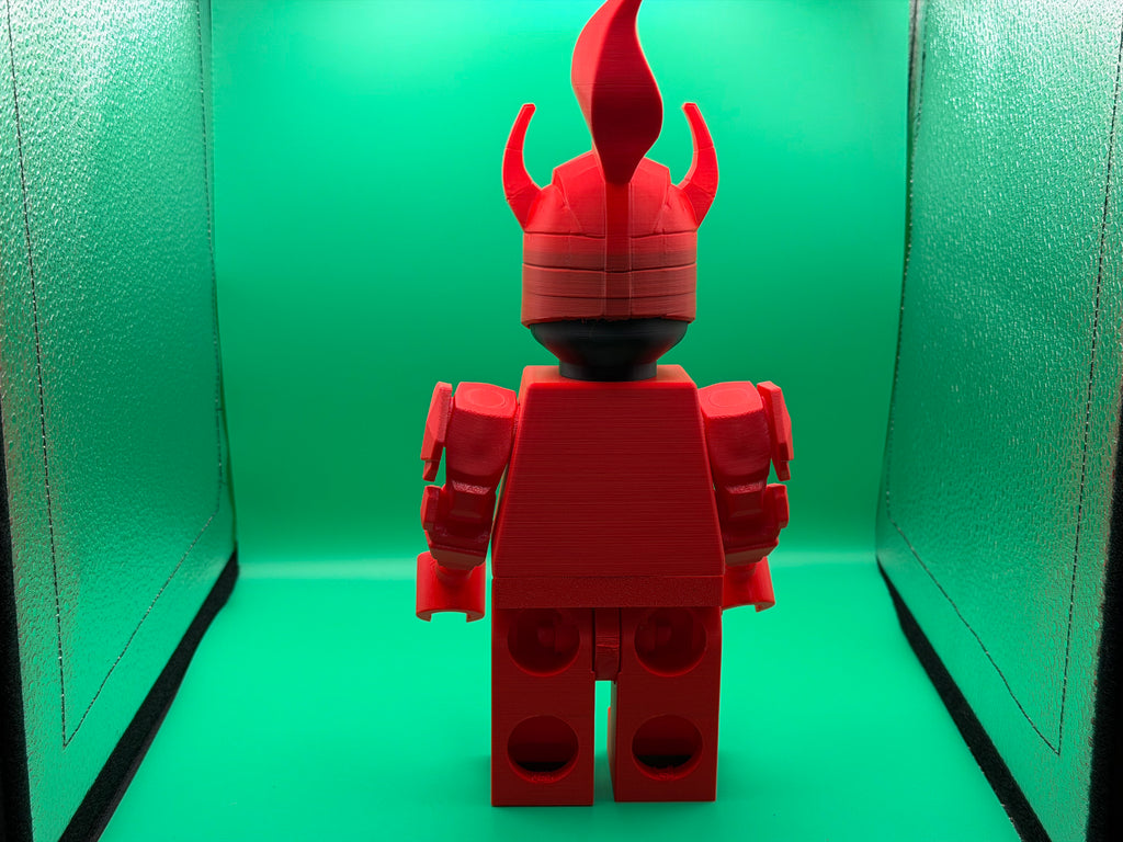 3D Printed Big Brick Igris Figure – Solo Leveling Inspired Knight Collectible | Block-Style Fantasy Display | Anime Fan Gift