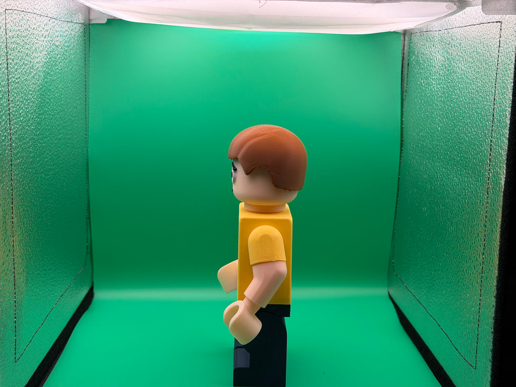 3D Printed Big Brick Morty Figure – Rick and Morty Inspired Collectible | Block-Style Cartoon Character Display | Fan Gift