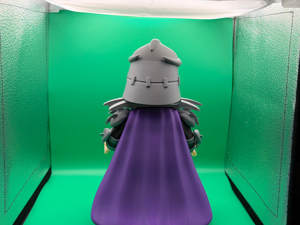 3D Printed Big Brick Shredder Figure – TMNT Inspired Villain Collectible | Block-Style Ninja Leader Display | Fan Gift