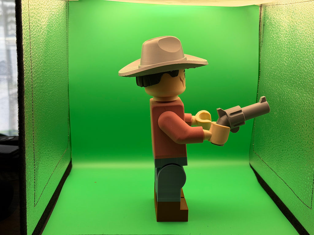 Big Brick John Wayne – 3D Printed Western Icon Figure