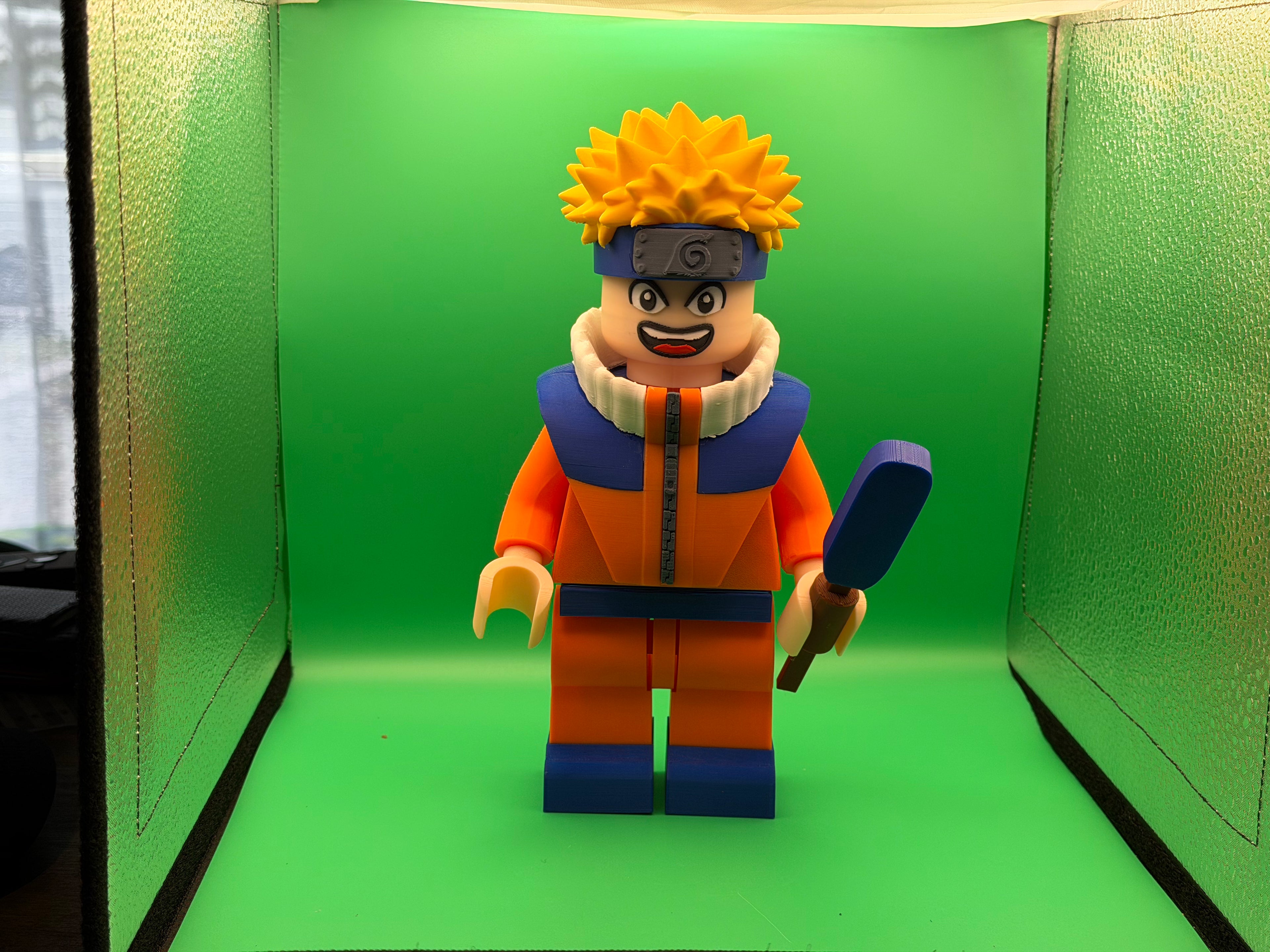 Big Brick Naruto – 3D Printed Anime Hero Figure