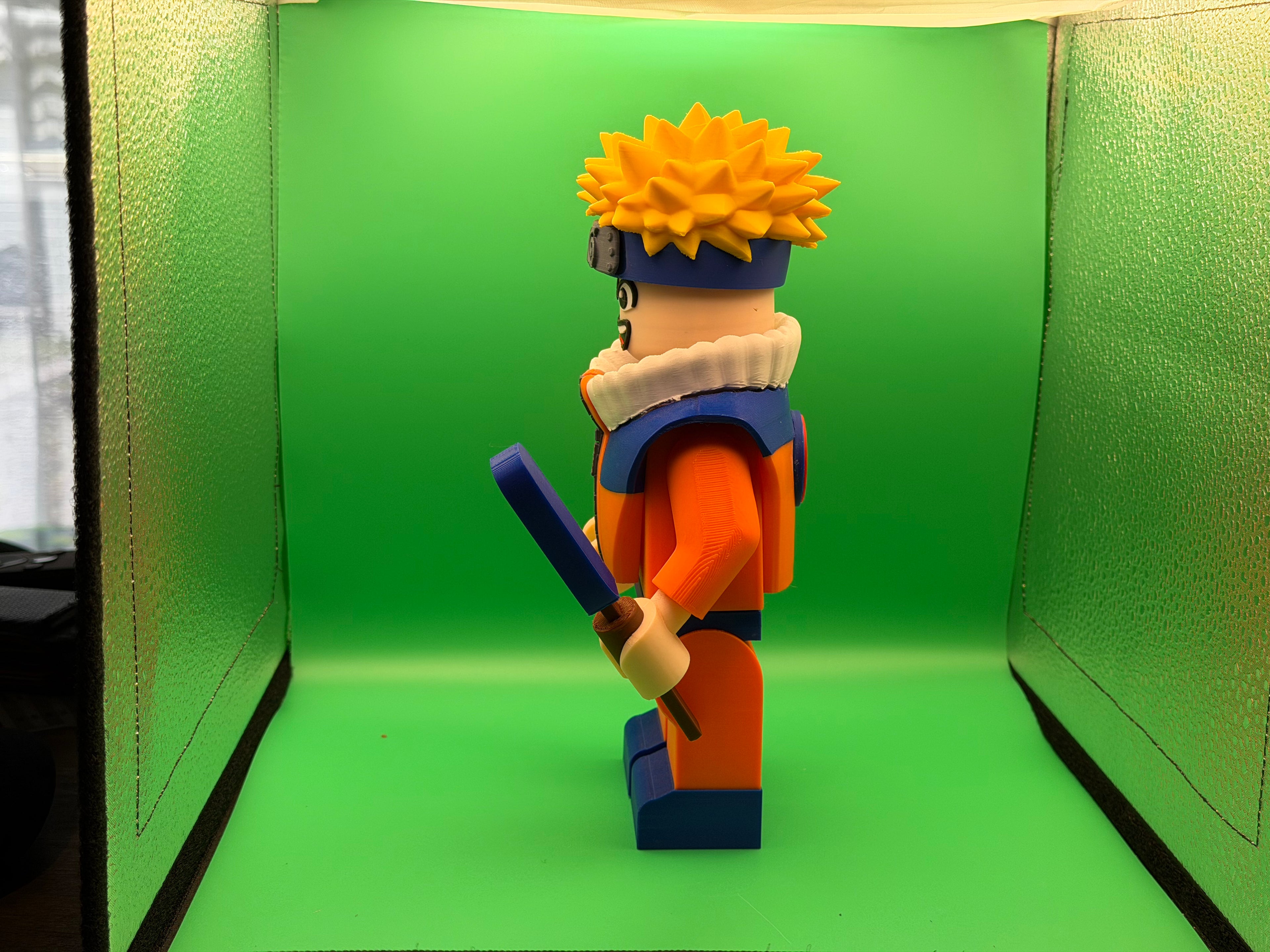 Big Brick Naruto – 3D Printed Anime Hero Figure