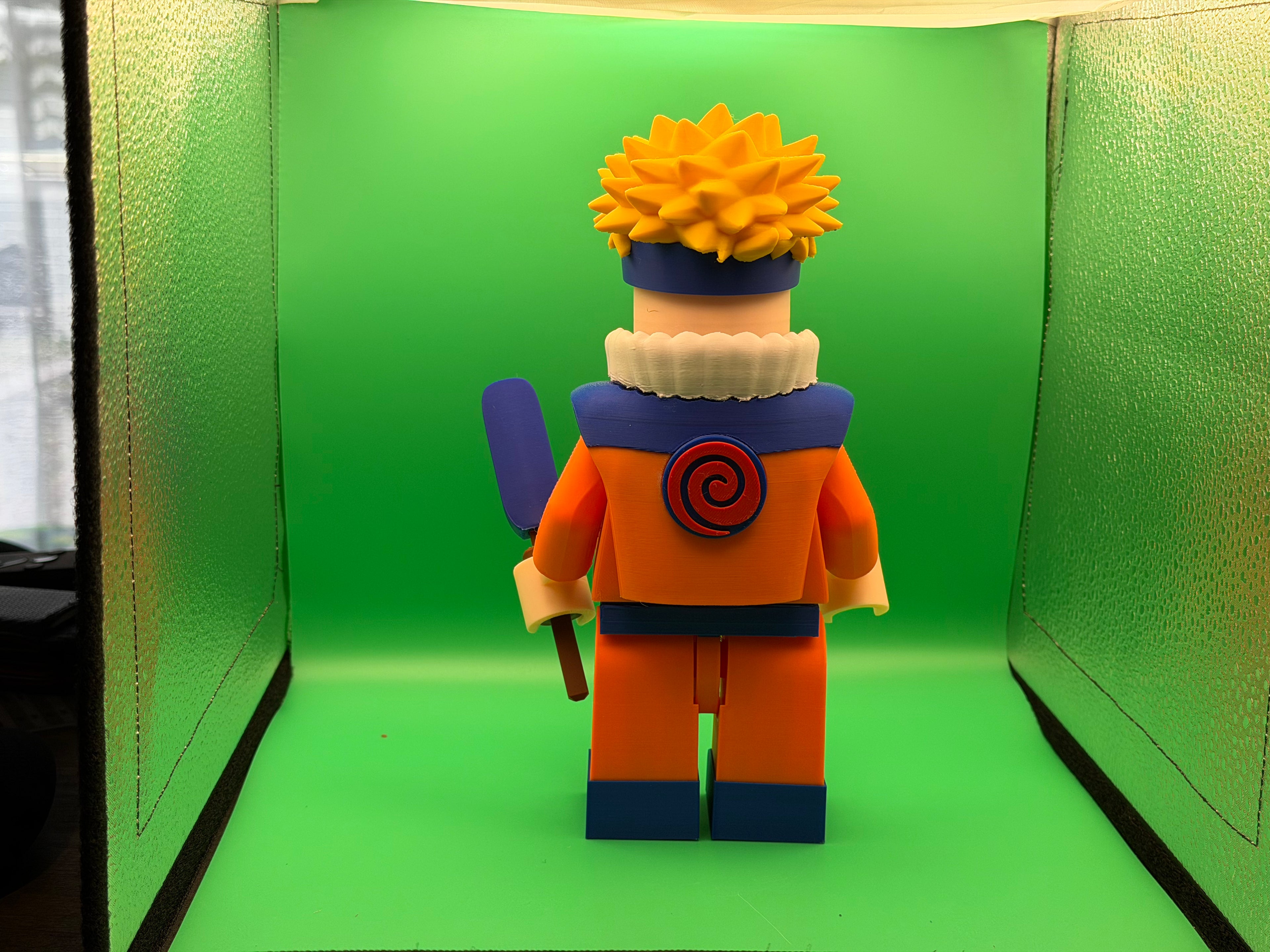 Big Brick Naruto – 3D Printed Anime Hero Figure