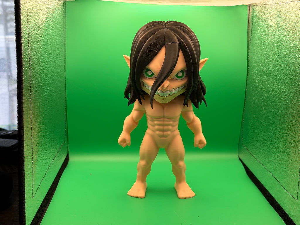 3D Printed Attack Titan Figure – Anime Titan Collectible Display Piece ⚔️🟥