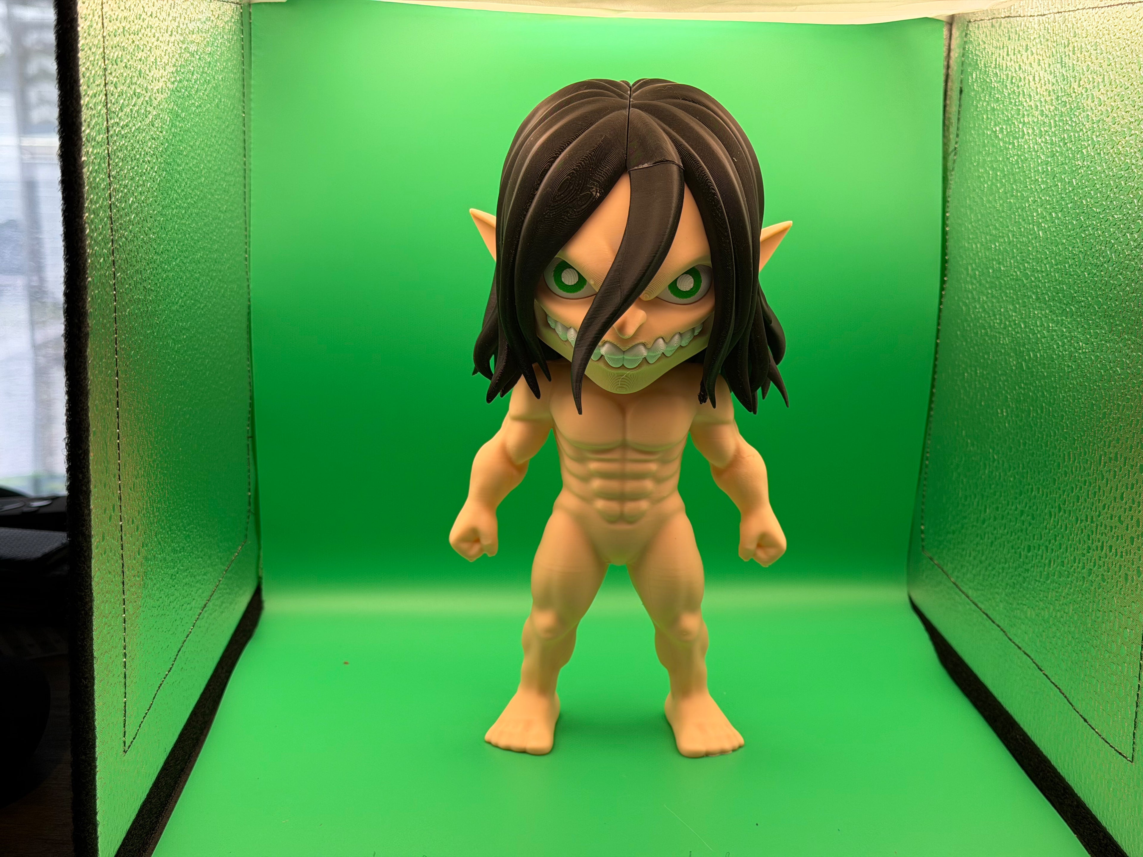 3D Printed Attack Titan Figure – Anime Titan Collectible Display Piece ⚔️🟥