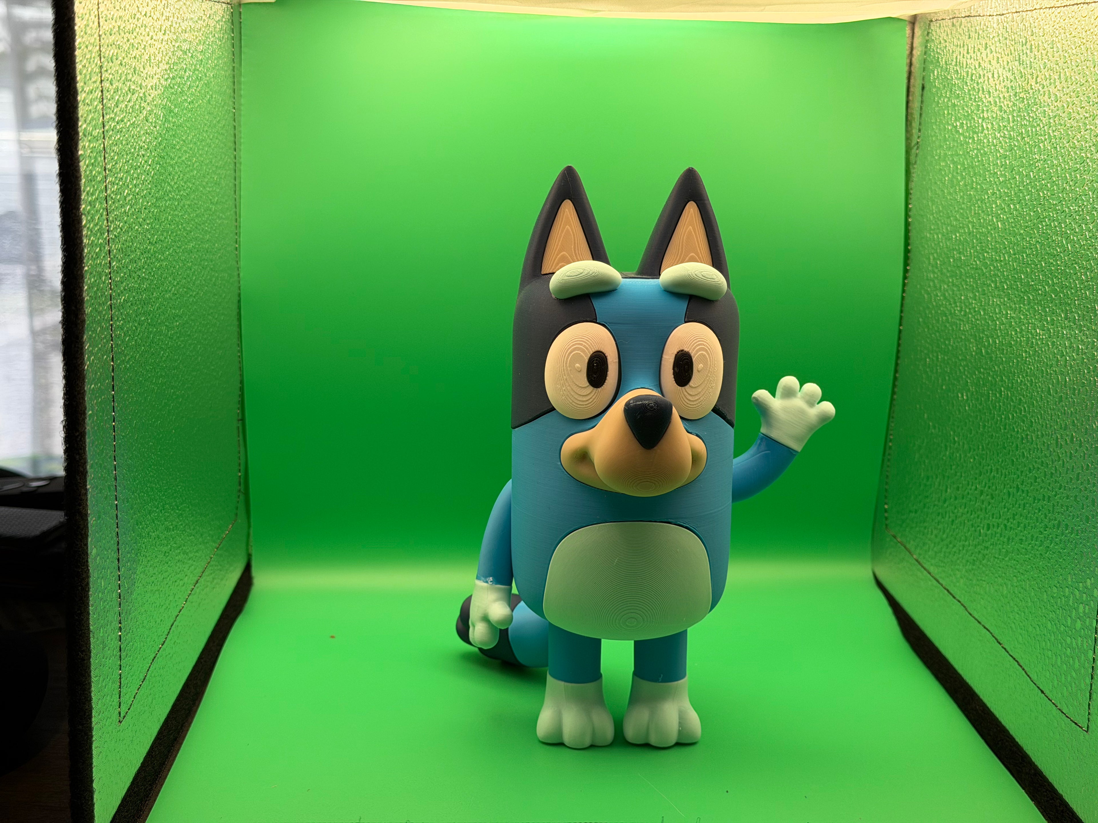 3D Printed Bluey Figure – Cute Cartoon Dog Collectible Display Piece 🐶💙