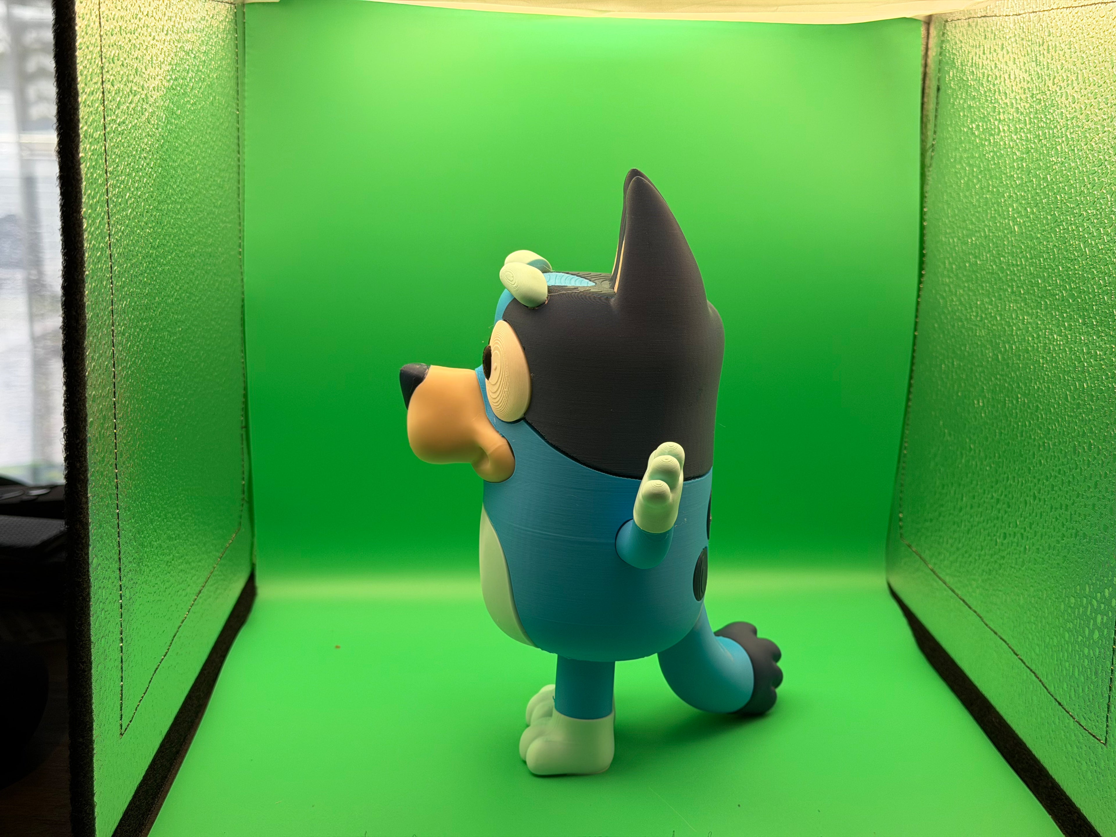 3D Printed Bluey Figure – Cute Cartoon Dog Collectible Display Piece 🐶💙