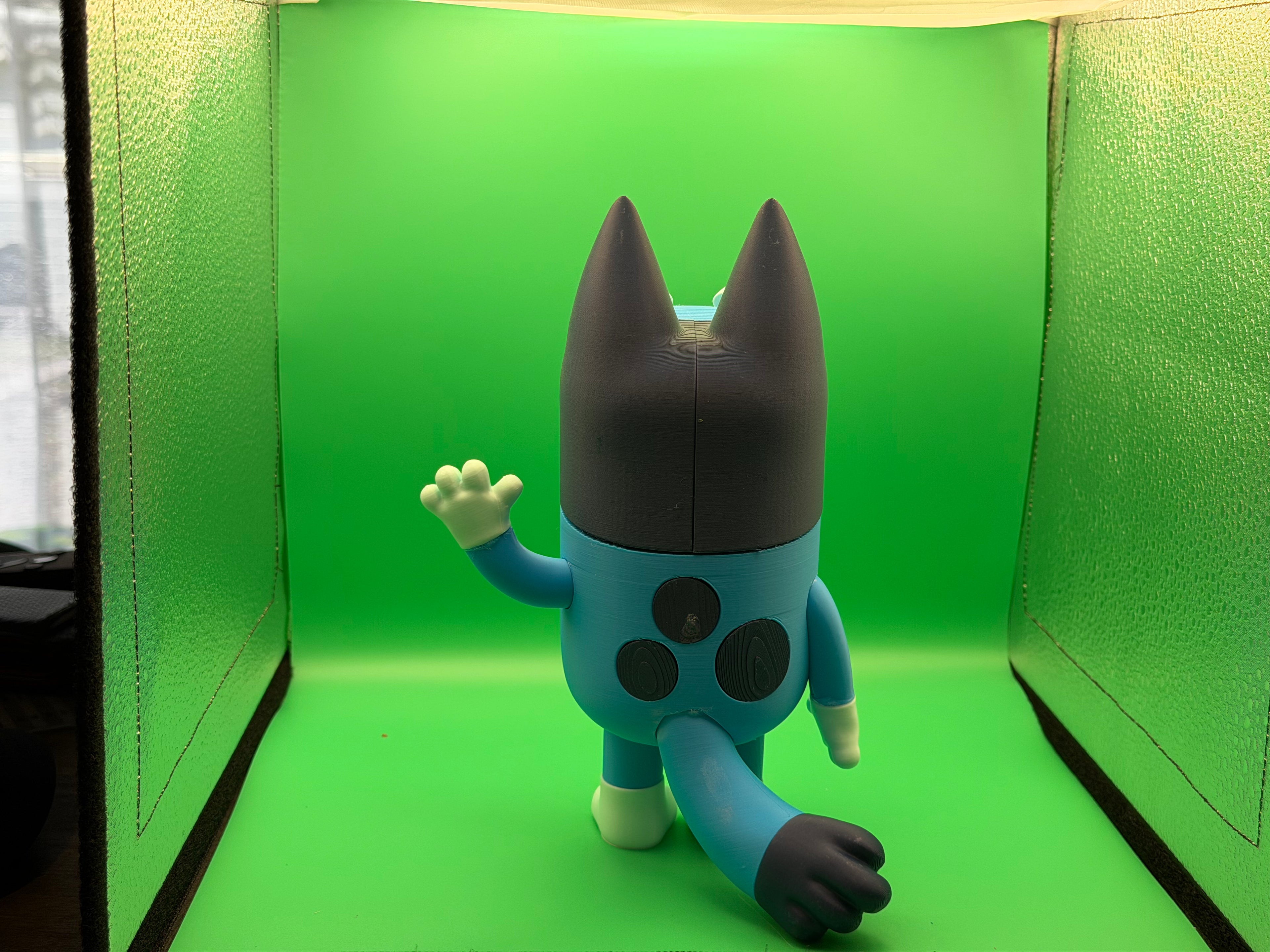 3D Printed Bluey Figure – Cute Cartoon Dog Collectible Display Piece 🐶💙
