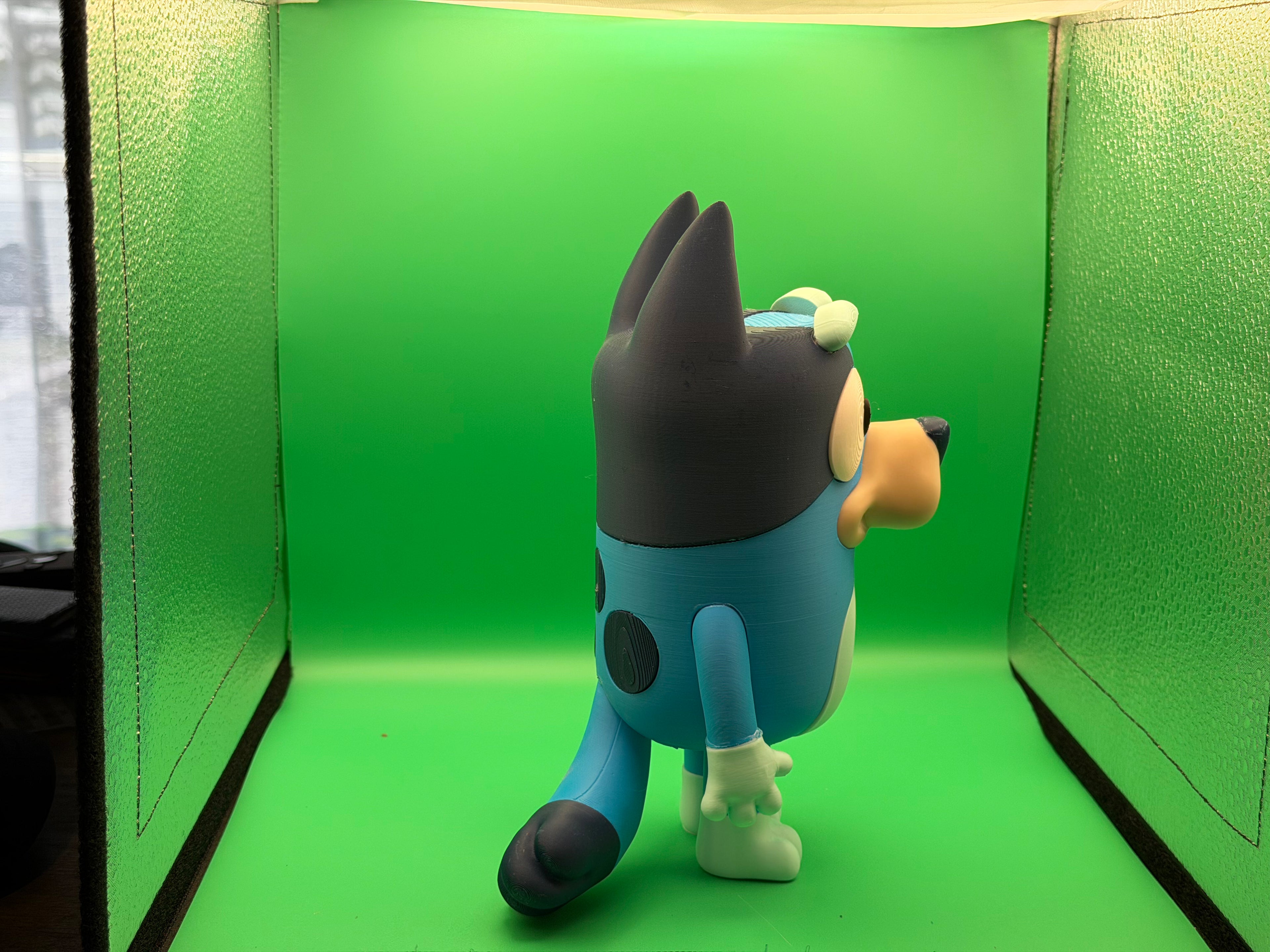 3D Printed Bluey Figure – Cute Cartoon Dog Collectible Display Piece 🐶💙