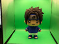 3D Printed Crocheted Sasuke Uchiha Figure – Anime Collectible Display Piece ⚡🖤