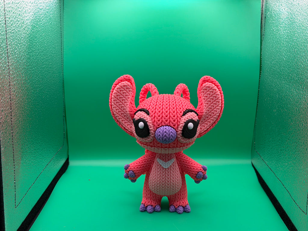 3D Printed Crocheted Angel Figure – Cute Alien Movie Character Collectible Display Piece 💖👽