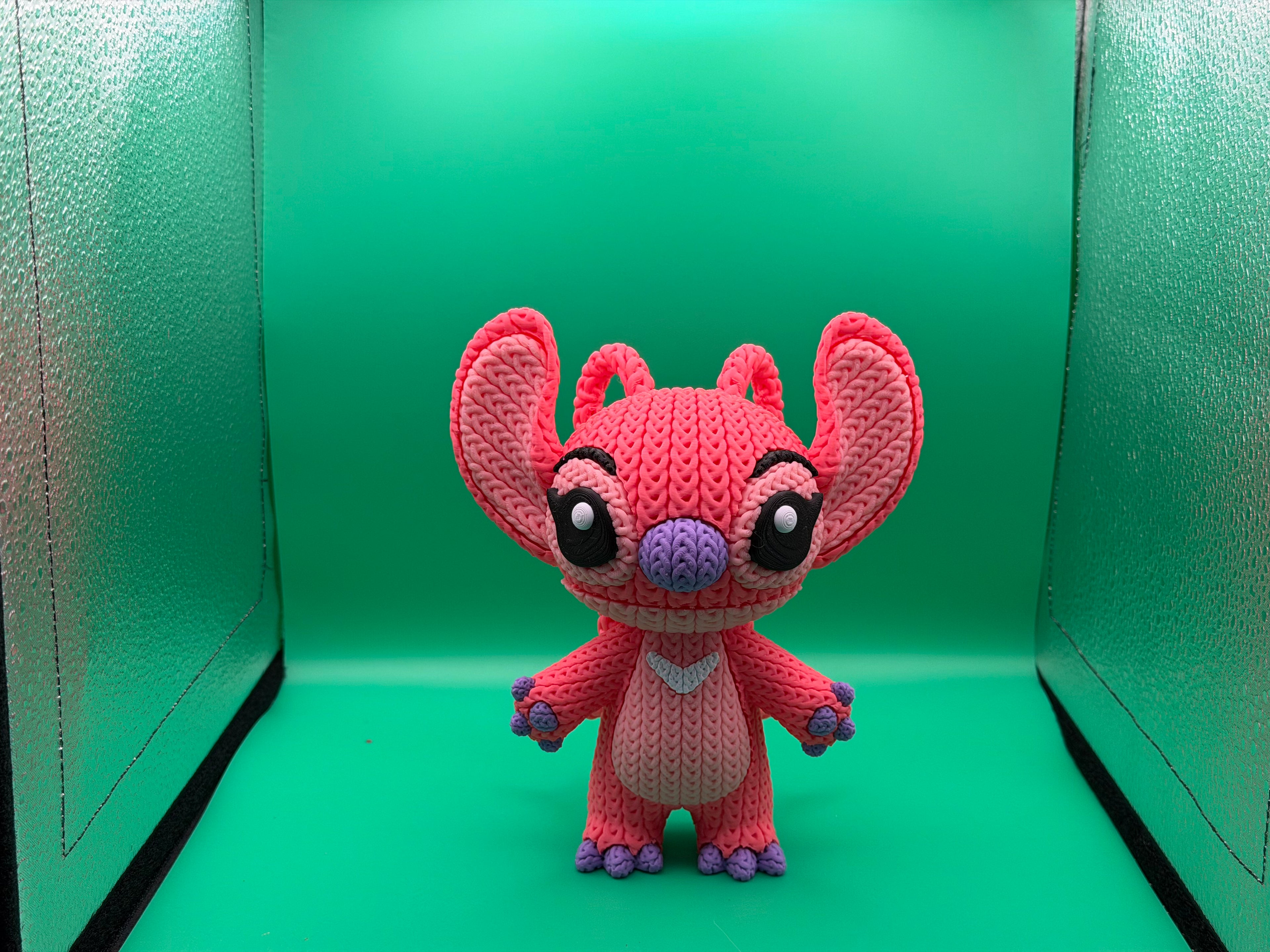 3D Printed Crocheted Angel Figure – Cute Alien Movie Character Collectible Display Piece 💖👽