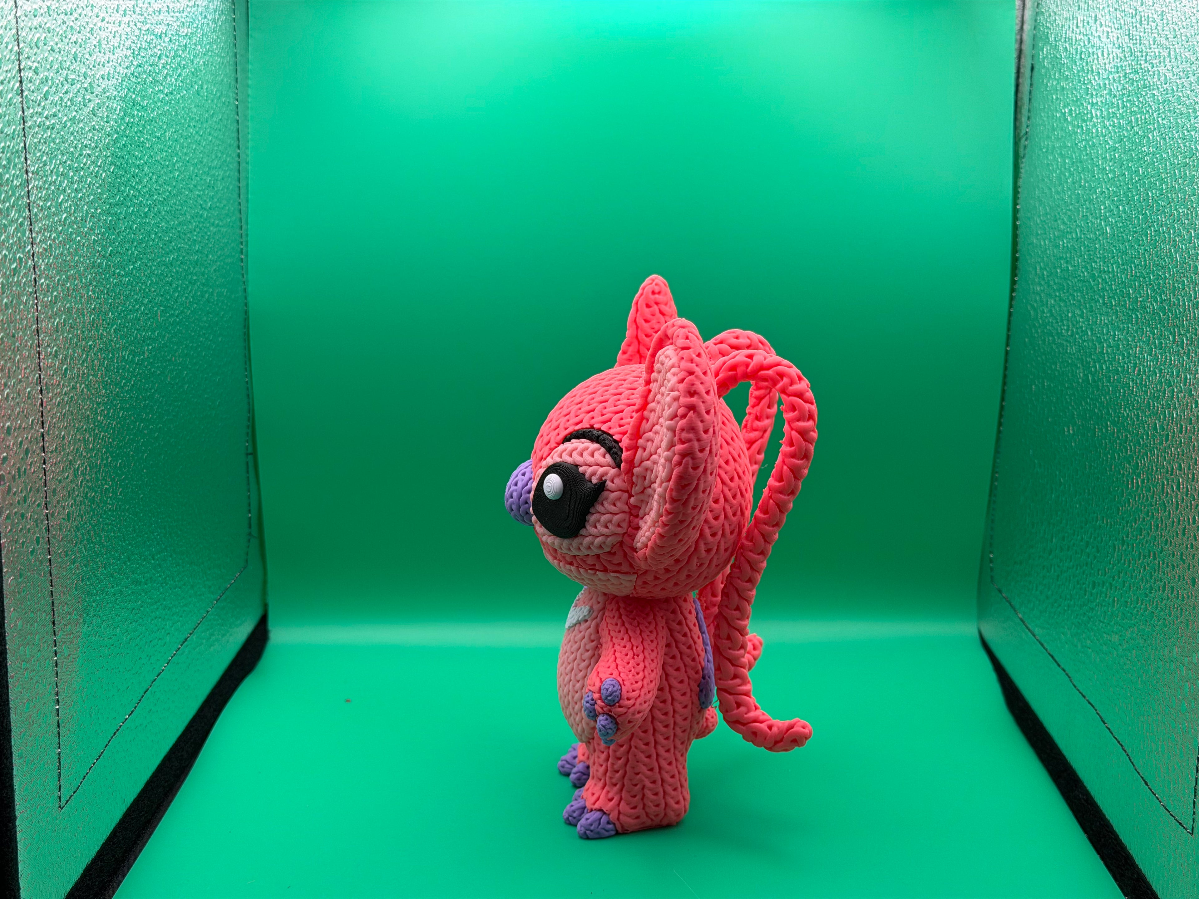 3D Printed Crocheted Angel Figure – Cute Alien Movie Character Collectible Display Piece 💖👽