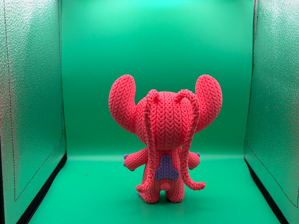 3D Printed Crocheted Angel Figure – Cute Alien Movie Character Collectible Display Piece 💖👽