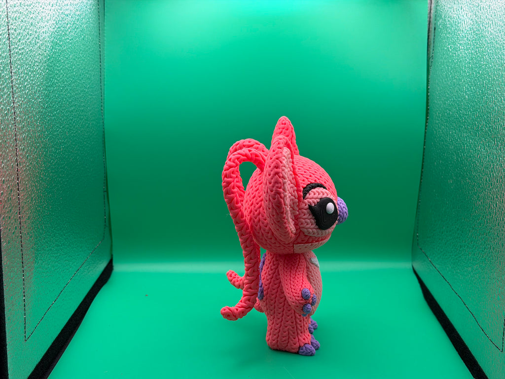 3D Printed Crocheted Angel Figure – Cute Alien Movie Character Collectible Display Piece 💖👽