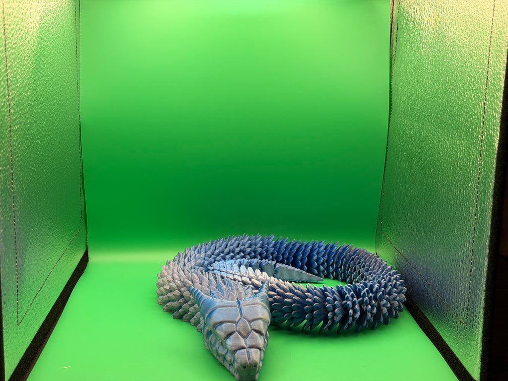 3D Printed Large Flexible Serpent Collectible Display Piece 🐍✨