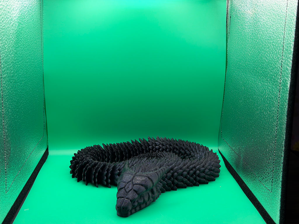 3D Printed Large Flexible Serpent Collectible Display Piece 🐍✨