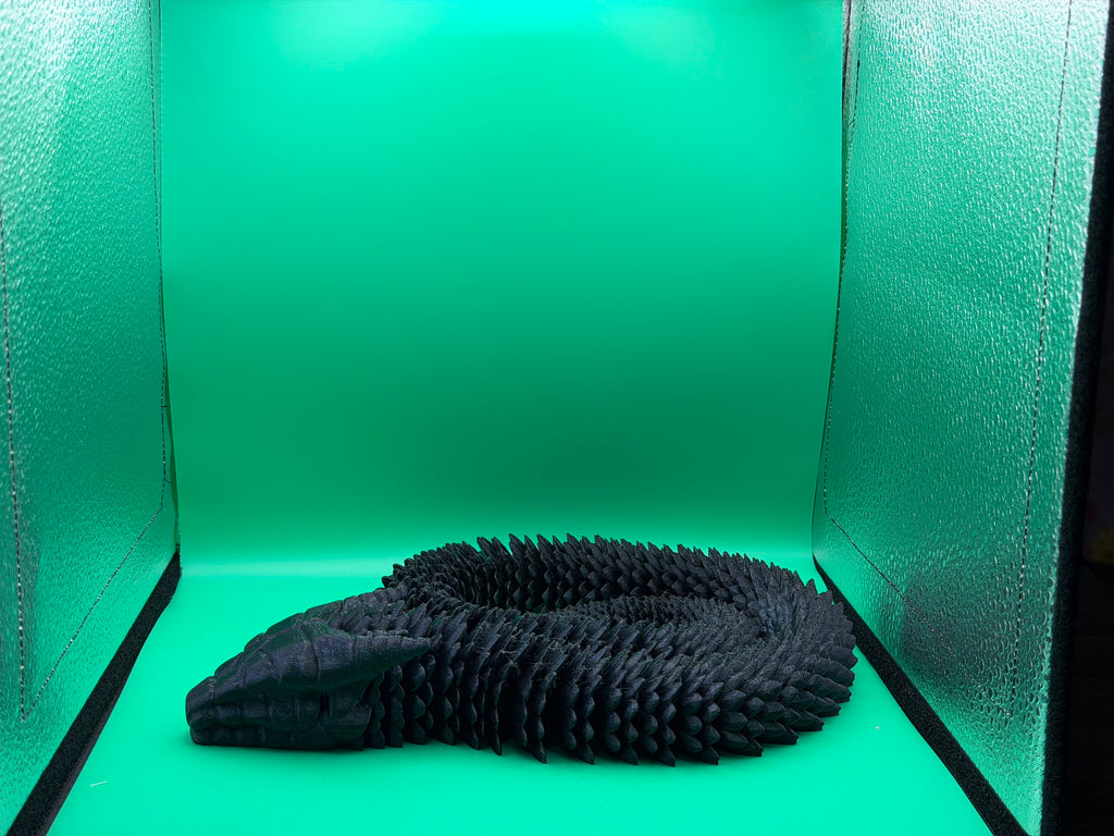 3D Printed Large Flexible Serpent Collectible Display Piece 🐍✨