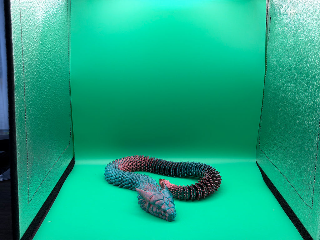 3D Printed Medium Flexible Serpent Collectible Display Piece 🐍✨