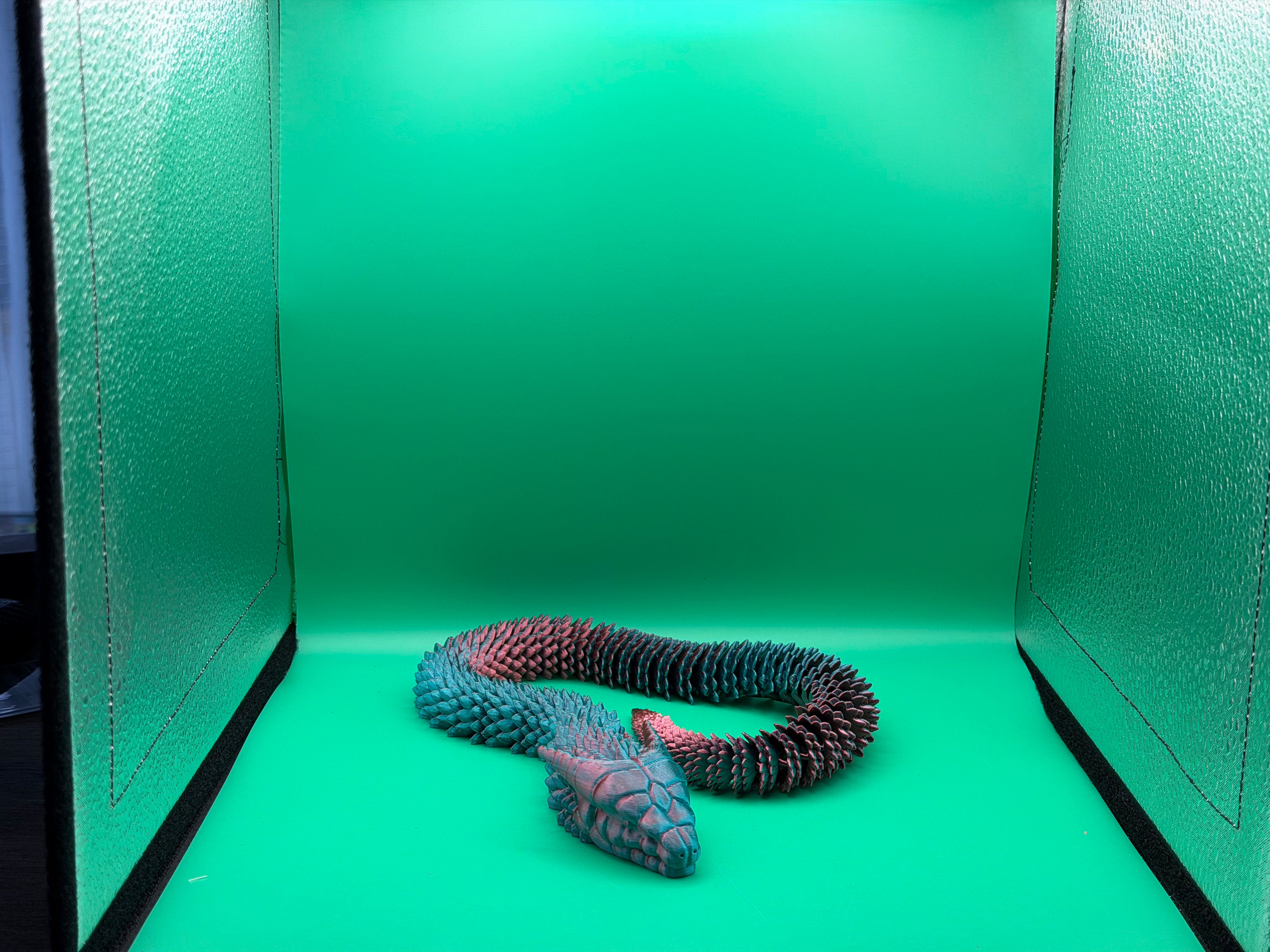 3D Printed Medium Flexible Serpent Collectible Display Piece 🐍✨