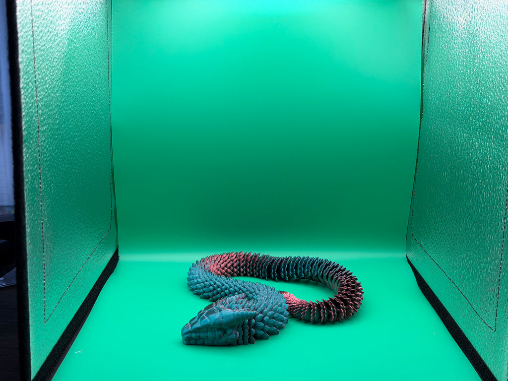 3D Printed Medium Flexible Serpent Collectible Display Piece 🐍✨