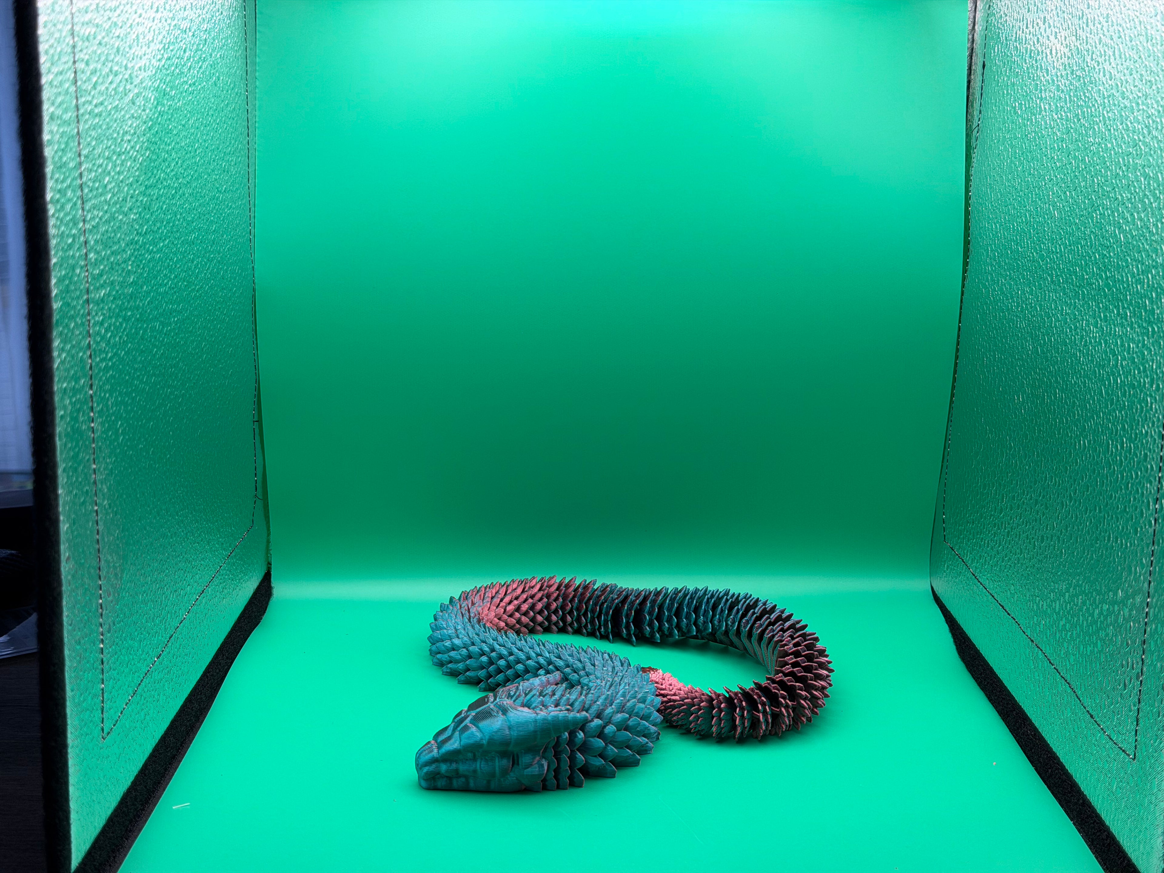 3D Printed Medium Flexible Serpent Collectible Display Piece 🐍✨