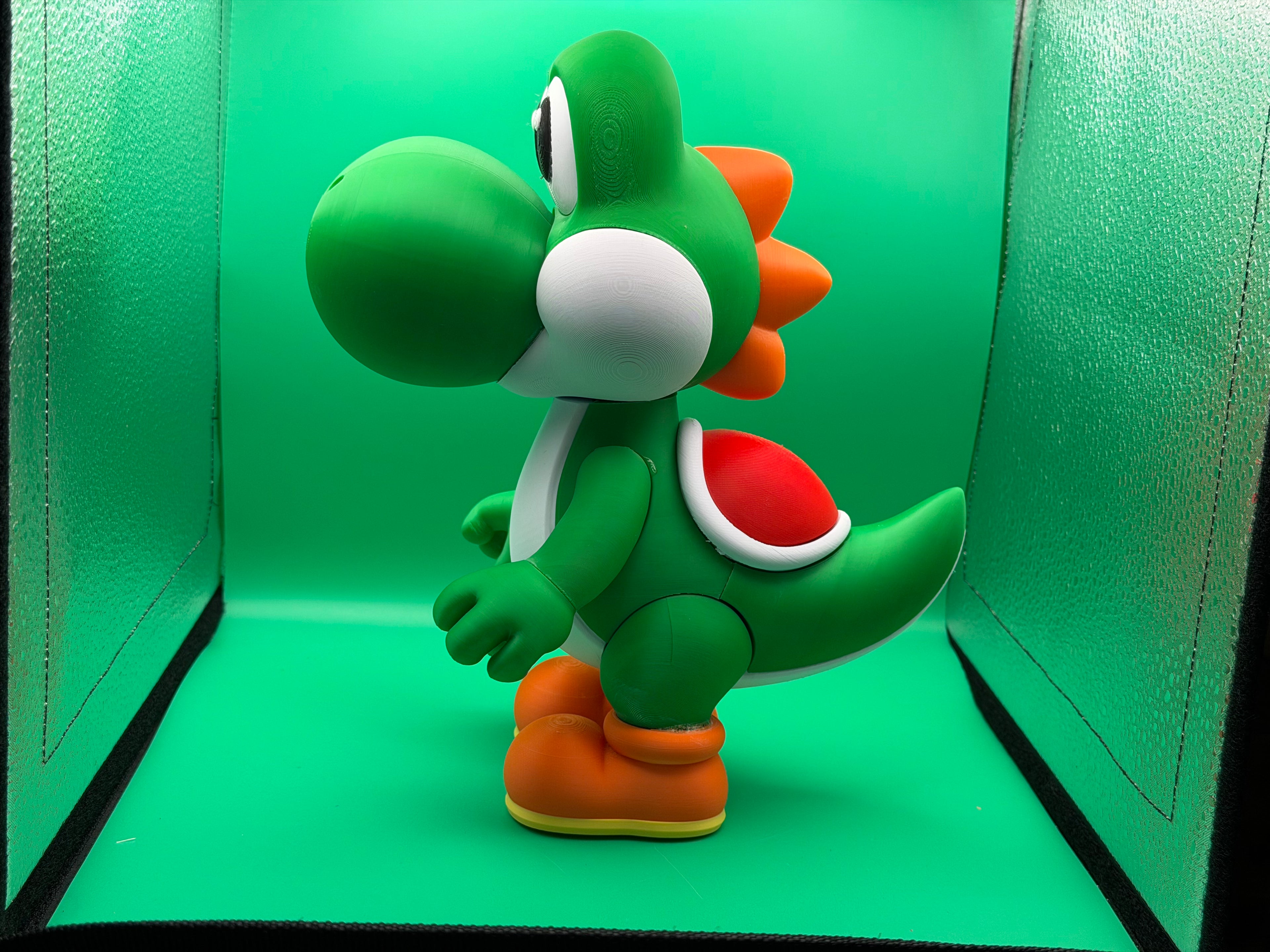 3D Printed Yoshi Figure – Cute Dinosaur Game Character Collectible Display Piece 🦖💚