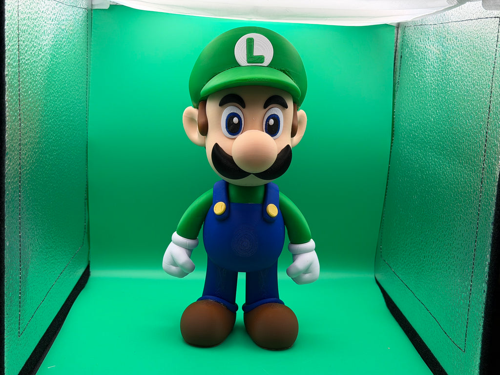 3D Printed Luigi Figure – Classic Video Game Hero Collectible Display Piece 🍄🟢