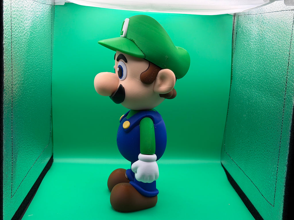 3D Printed Luigi Figure – Classic Video Game Hero Collectible Display Piece 🍄🟢
