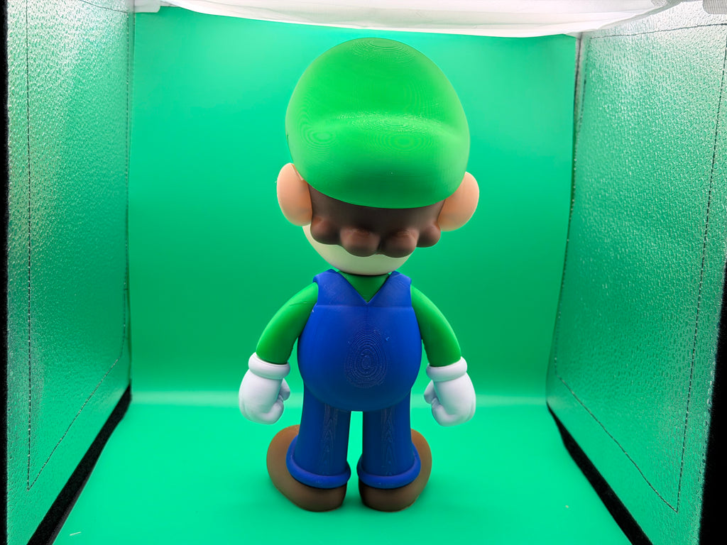 3D Printed Luigi Figure – Classic Video Game Hero Collectible Display Piece 🍄🟢