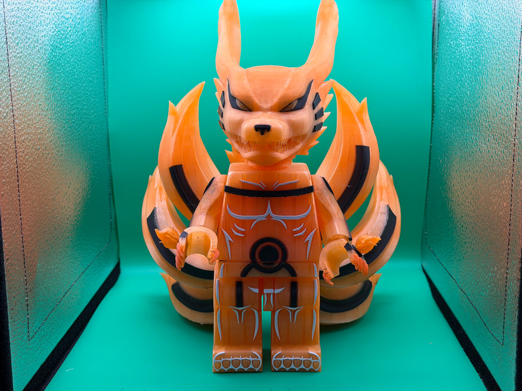 3D‑Printed Kurama Big Brick – Custom Nine‑Tails Collectible
