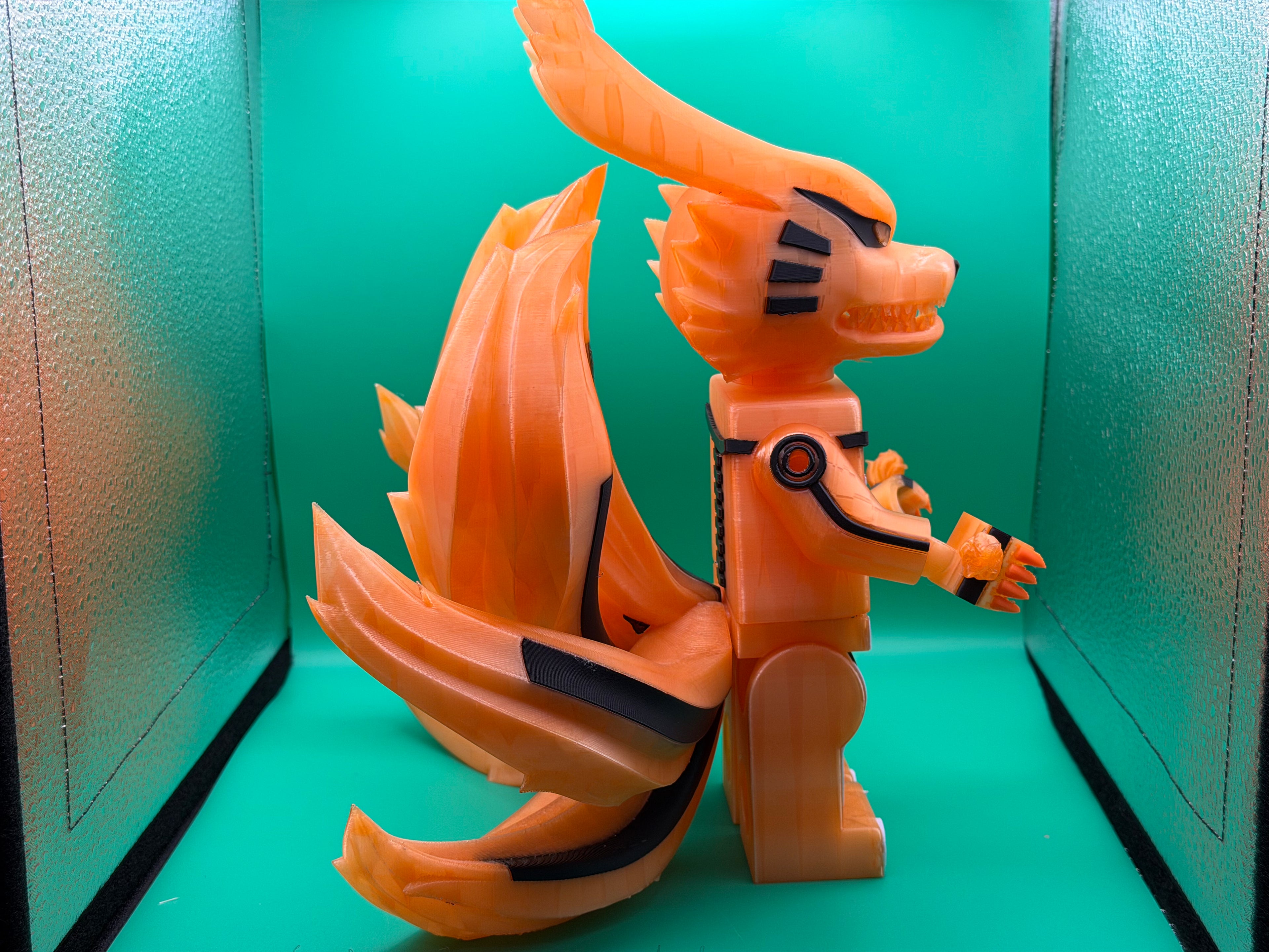3D‑Printed Kurama Big Brick – Custom Nine‑Tails Collectible
