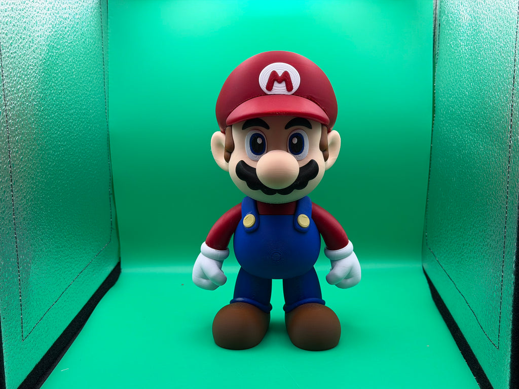 3D Printed Mario Figure – Classic Video Game Hero Collectible Display Piece 🍄🔴