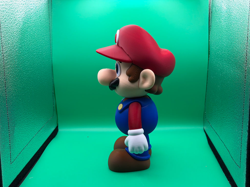3D Printed Mario Figure – Classic Video Game Hero Collectible Display Piece 🍄🔴