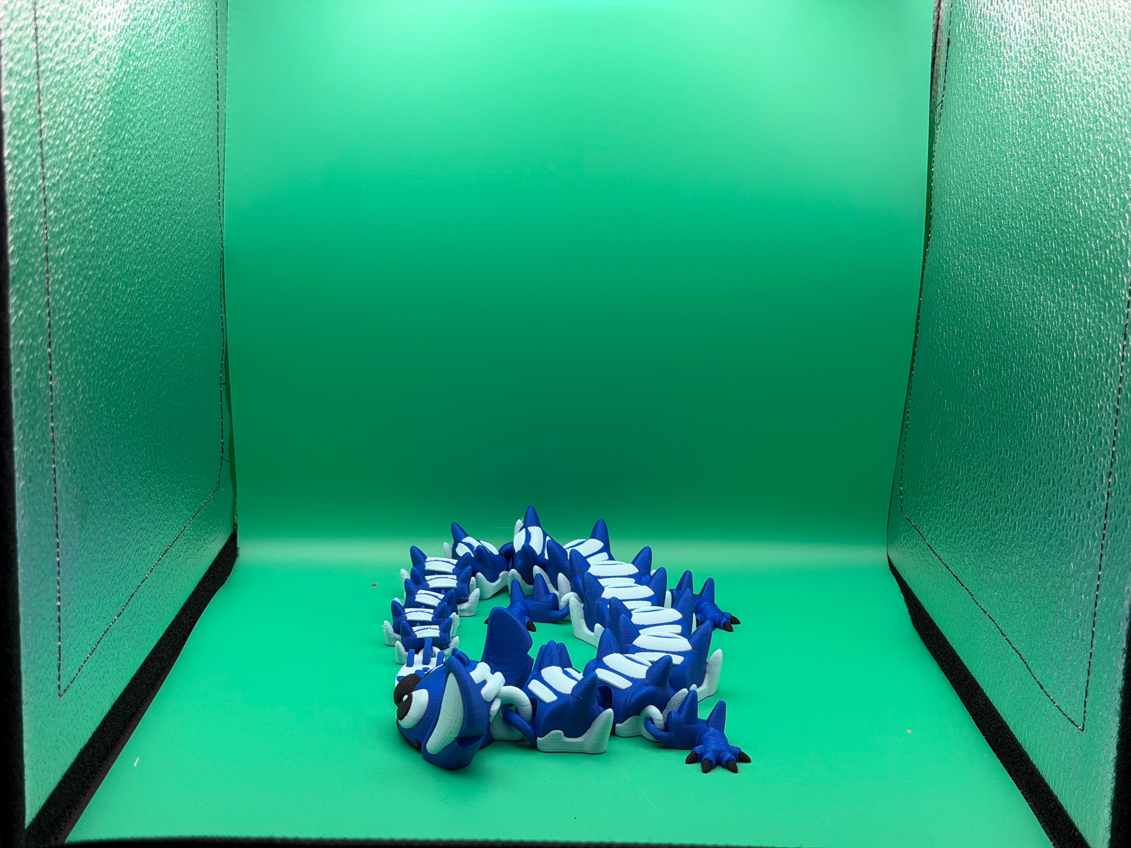 Articulated Stitch-Inspired Dragon – 3D Printed Flexible Cute Alien Dragon Collectible Display Piece 💙🐉