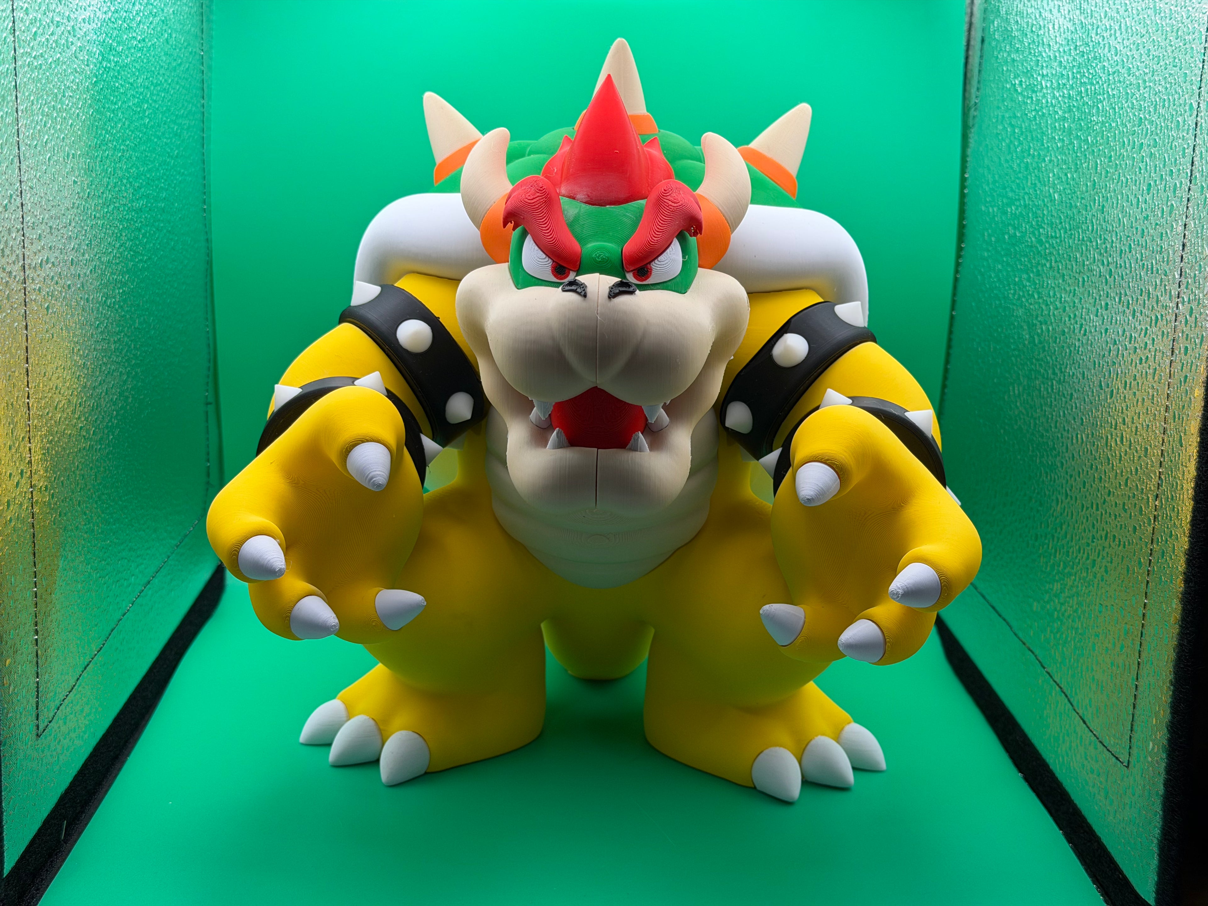 3D Printed Bowser Figure – Powerful Video Game Villain Collectible Display Piece 🐢🔥