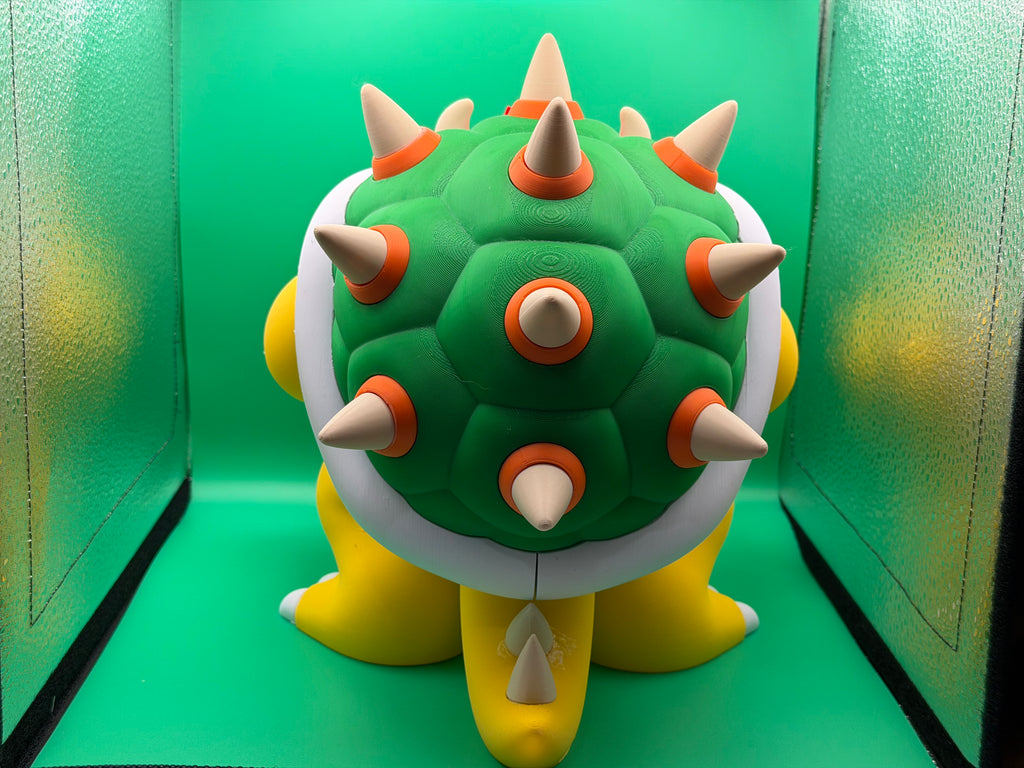 3D Printed Bowser Figure – Powerful Video Game Villain Collectible Display Piece 🐢🔥