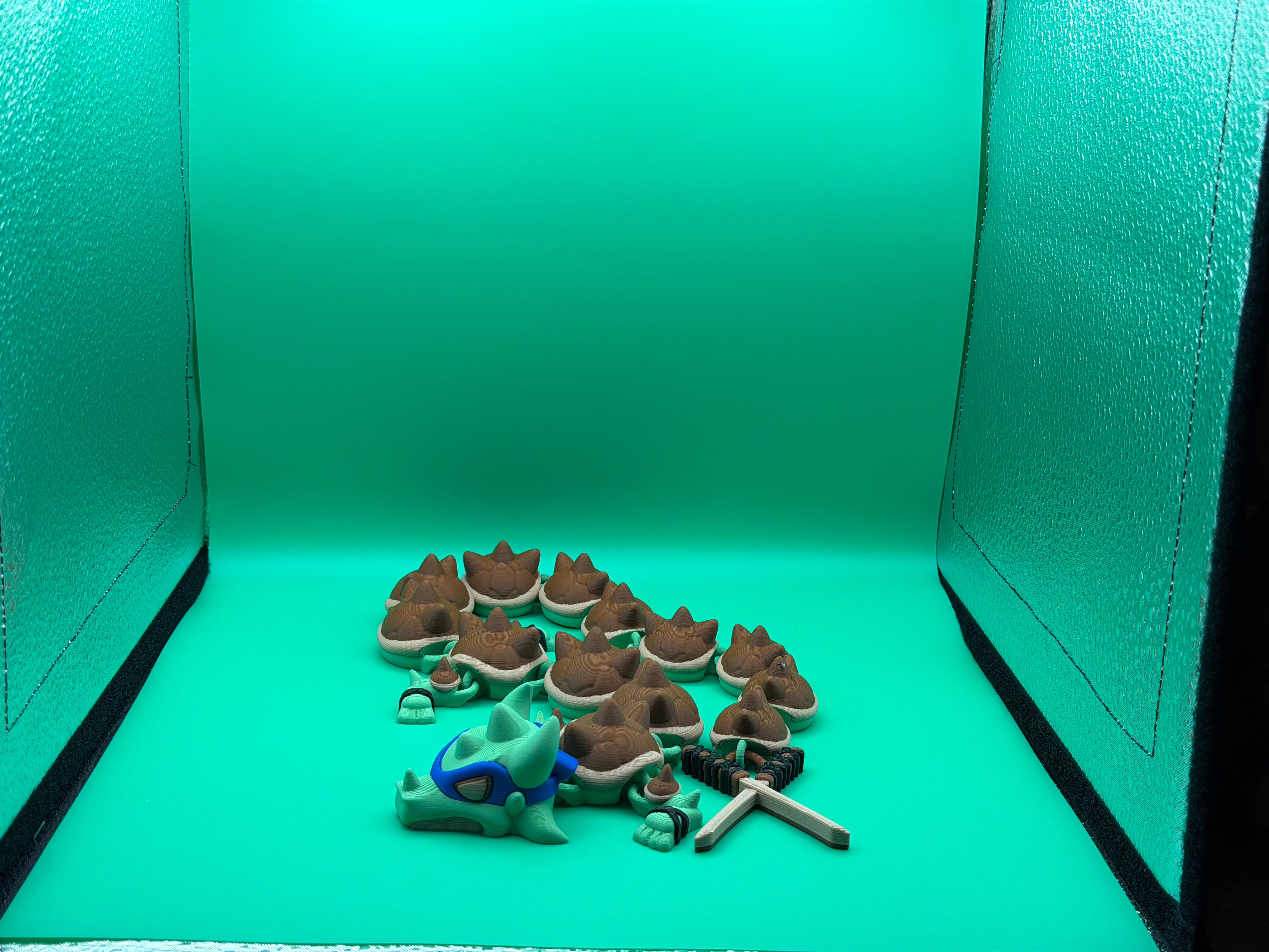 Articulated Leonardo-Inspired Ninja Turtle Dragon – 3D Printed Flexible Warrior Dragon Collectible Display Piece 🐢🐉