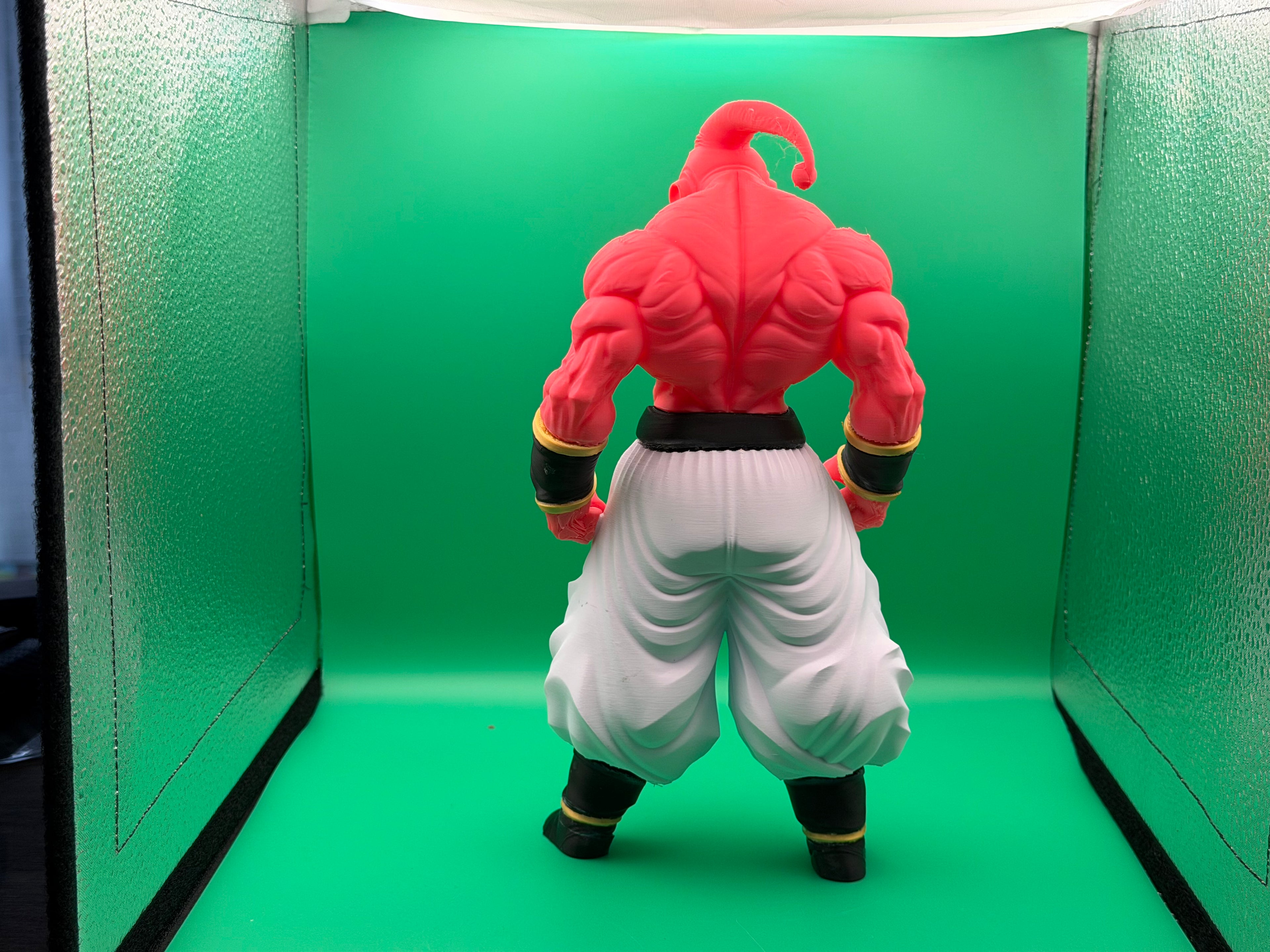 3D Printed Majin Buu Figure – Pink Anime Villain Collectible, Dragon Ball–Inspired Desk Display, Unique Gift for Fans