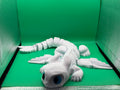 24-Inch Articulated Light Fury Dragon – 3D Printed Flexible White Dragon Collectible Display Piece 🤍🐉